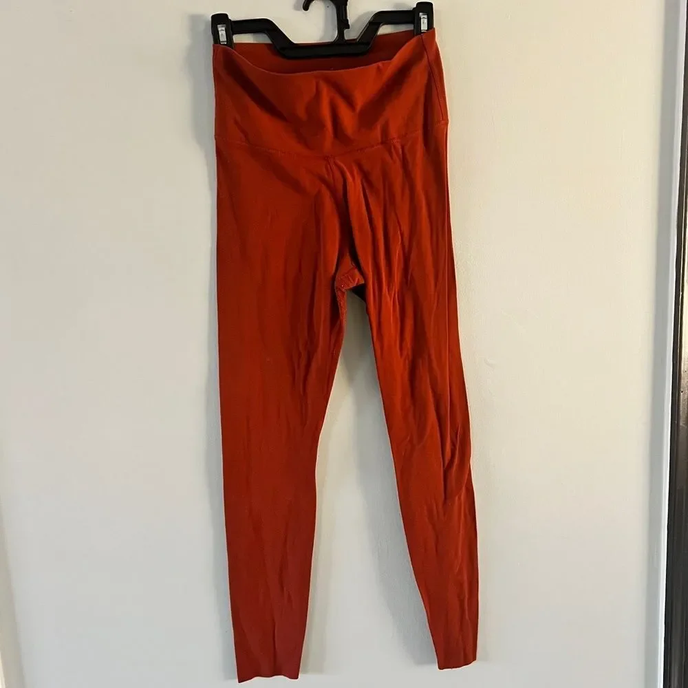 Nke Sz M Orange Leggings Running Tights Gently Used